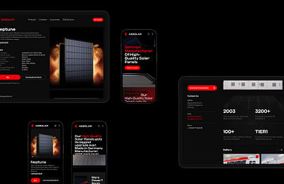 Responsive website design for AE Solar Panels. Product page ae solar branding ecommerce efficient solar panel energy industry european germany germany manufacturer mobile page mobile ui products responsive responsive website save the world shop solar solar panel store ui web