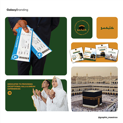 BRAND IDENTITY | Galaxy Hajj & Umrah Services bentogrid brandidentity branding graphic design hajj umrah logo logodesign travel agency