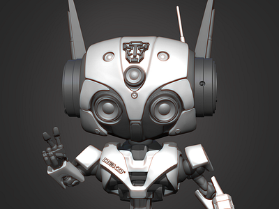 Robot 3d model print robot zbrush