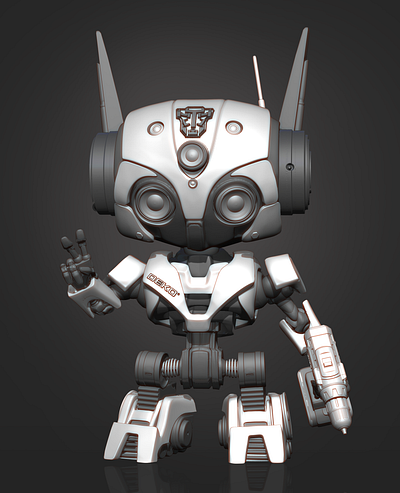 Robot 3d model print robot zbrush