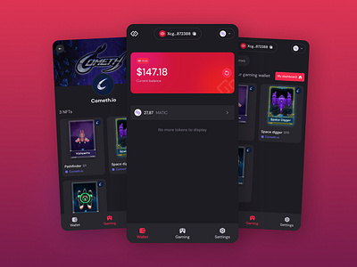 💎 NFT SaaS UI animation app crypto dark mode dashboard design design system design token figma form nft product design saas ui use case webapp