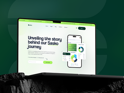 Sasko - Customer Relationship Management Website crm website design home page landing page saas crm landing page saas hero section saas landing page saas template saas website saas website design sasko home page ui web design website website design