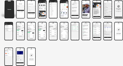 HayaPay Mobile App app design ui ux