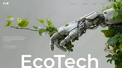 EcoTech | Promo web site corporate website figma landing page promo sites ui design uiux ux design web design websites