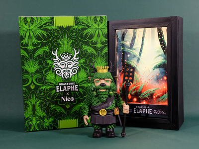 Elaphe: customized packaging and boxes 3d 3ddesign 3dprint art arttoy brasserielaphe characterdesign handmadetoys mascotte nicodesign packaging resinart sculpture showcase toydesign vinyltoy