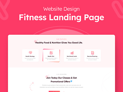 Fitness Landing page