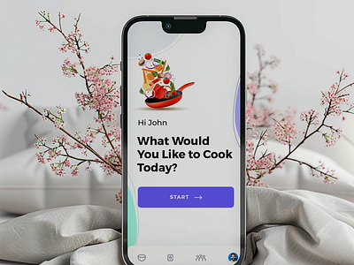 The app " The Sous Chef harnesses" has been designed by Ansysoft adobe illustrator adobe photoshop app cooking dish figma ingredient mobile app pairing recipe souschef tips