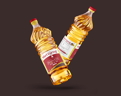 Mustard Oil Packaging Label branding graphic design label design logo mustard oil packaging oil label oil packaging packaging