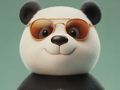 Cute Panda avatar 3d