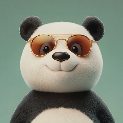 Cute Panda avatar 3d