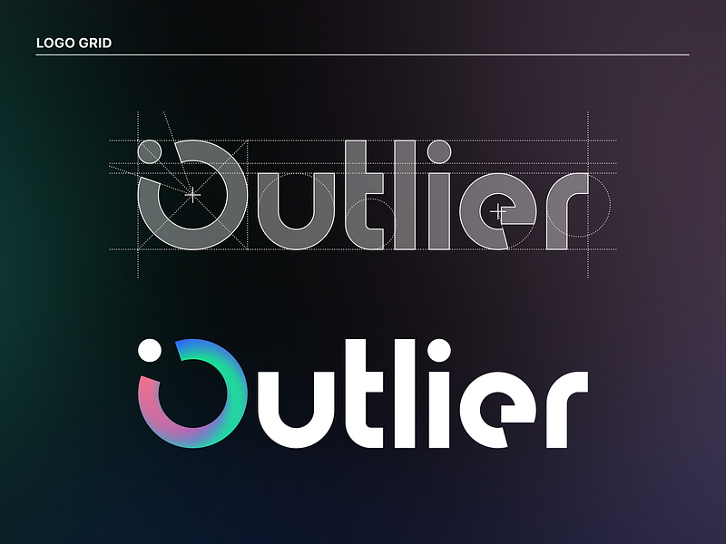 Outlier: Logo & Mark Grid agency app icon brand brand design brand identity branding corporate identity icon identity lettering logo logo design logo mark logos logotype outlier symbol typography visual identity wordmark