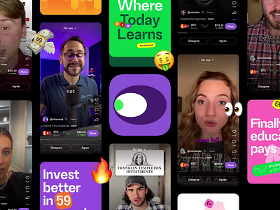 Eyeball Promo Video animation app branding crypto graphic design invest learn logo nfts pattern social app stock trading ui video visual identity watch