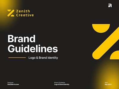 Zenith Creative l Brand Guidelines brand guidelines brand identity branding graphic design logo logo design visual identity