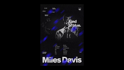 Music motion poster design. Day 2 "Miles" graphic design motion graphics music poster poster