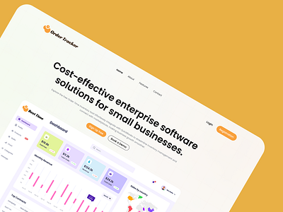 Order Tracker Sales Management Web Application app b2b dashboard enterprise business home product design product visuals saas ui ui design user interface ux web app website