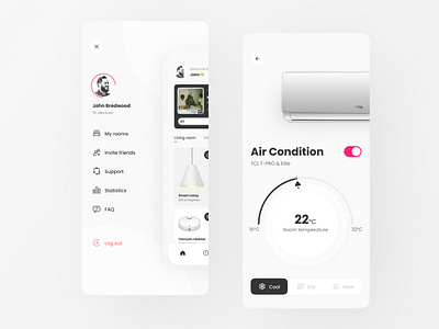 Smart home application app application design smart home ui ux