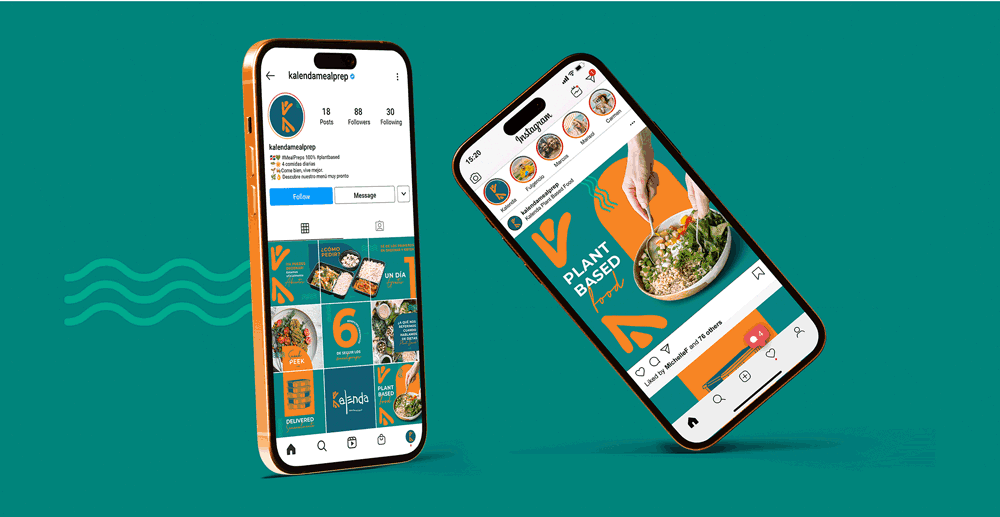 Social Media Design for a Plant-Based Organic Meal Plan Company animation branding graphic design instagram logo animation motion graphics socialmediadesign video editing