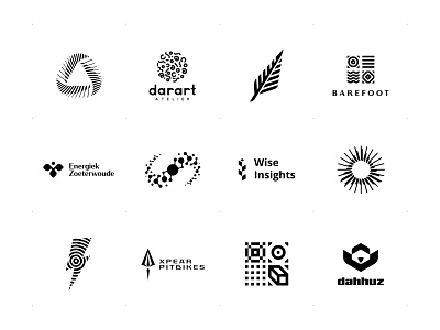 Abstract Marks - 10 Years of Logo Design abstract marks abstract pictorial logo cajva dahuz darart energiek zoeterwoude logo design pictograms spear pitbikes wise insights