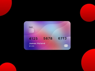 Credit Card Design adobexd atm card credit card element designs figma glassmorphism layerblur mobile ui ui ux