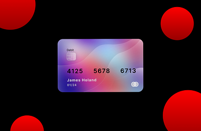 Credit Card Design adobexd atm card credit card element designs figma glassmorphism layerblur mobile ui ui ux