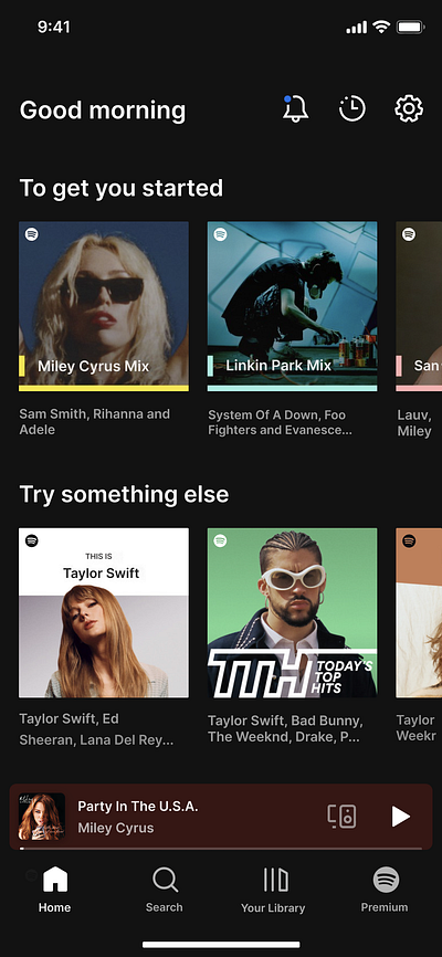 Spotify Mobile App Clone spotify ui ux ui ux design web design