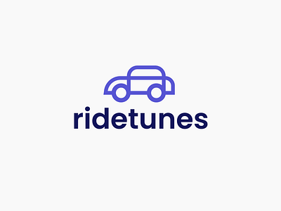 ridetunes app branding car car logo drive driver logo mobility music music notes notes play ride startup tires traffic transport tunes uber