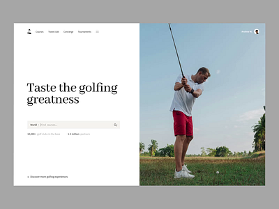 Website Animation for Golf Tourism Clubs Network animation booking club golf golf club golfing landing landing page leisure leisure industry leisure travel motion design sport sport website tourism travel web animation web design website website animation