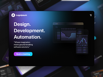 Software Company - Landing Page Design landing page software company web design ui ui ux designer ux web design