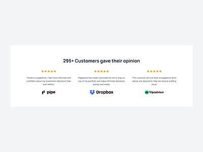 Reviews with ratings and brand logos carousel design client feedback client testimonials customer reviews modern ui testimonial section user feedback user interface