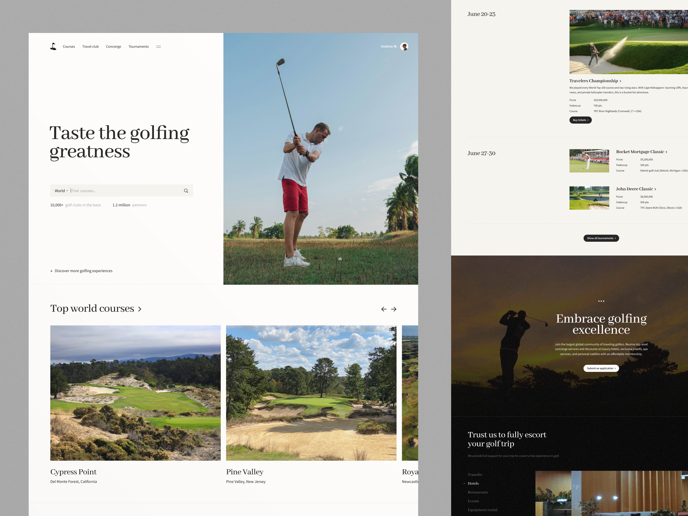 Example of Landing Page Design Concept