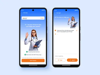 AI Doctor Chat Interface aichat aidoctor design ui uidesign ux uxdesign