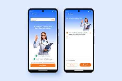 AI Doctor Chat Interface aichat aidoctor design ui uidesign ux uxdesign