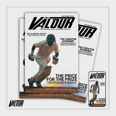 The Valour Magazine (September 2024 Edition) book design branding graphic design logo magazine