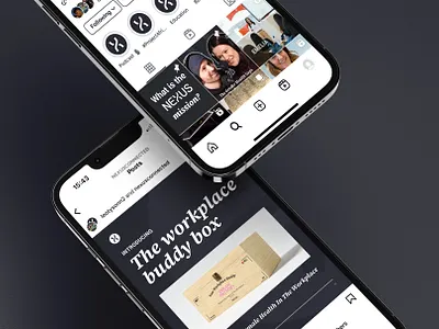 Nexus Instagram Posts brand design brand identity branding design graphic design identity instagram logo posts social media templates visual identity