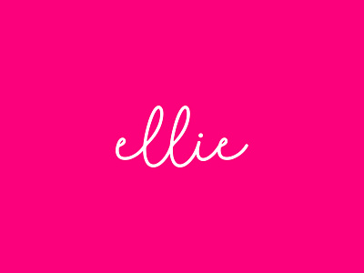 Ellie Gift Shop calligraphy female femine hand handwriten logo logomark logotype script sensual type typo typography wordmark