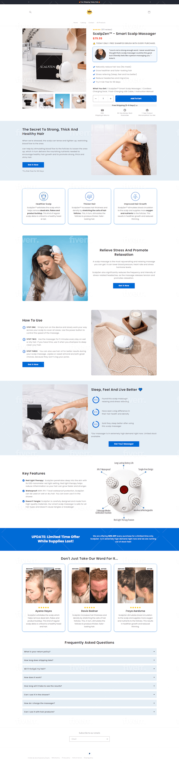 Shopify Website/Shopify Product Page abjahid dropshipping store ecommerce website gempages landing page one product page one product store pagefly product landing page redesign shopify responsive website shogun shopify shopify expert shopify landing page shopify product page shopify store shopify website web developer website design
