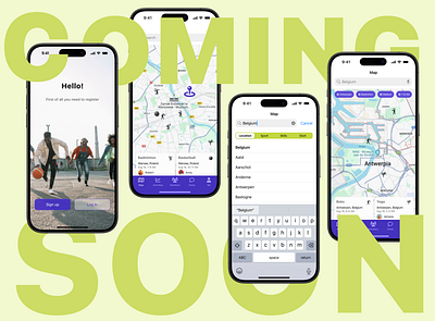 Mobile app app application branding comingsoon design graphic design mobile mobile app mobileapp soon sport sport app sport application sportapp typography ui uiux ux