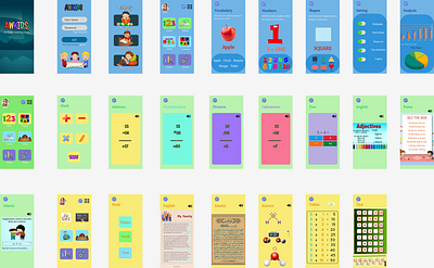 Kids App app design ui ux