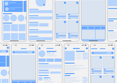 Wireframe {the blueprint for app} app design graphic design layouts logo ui ux wireframe