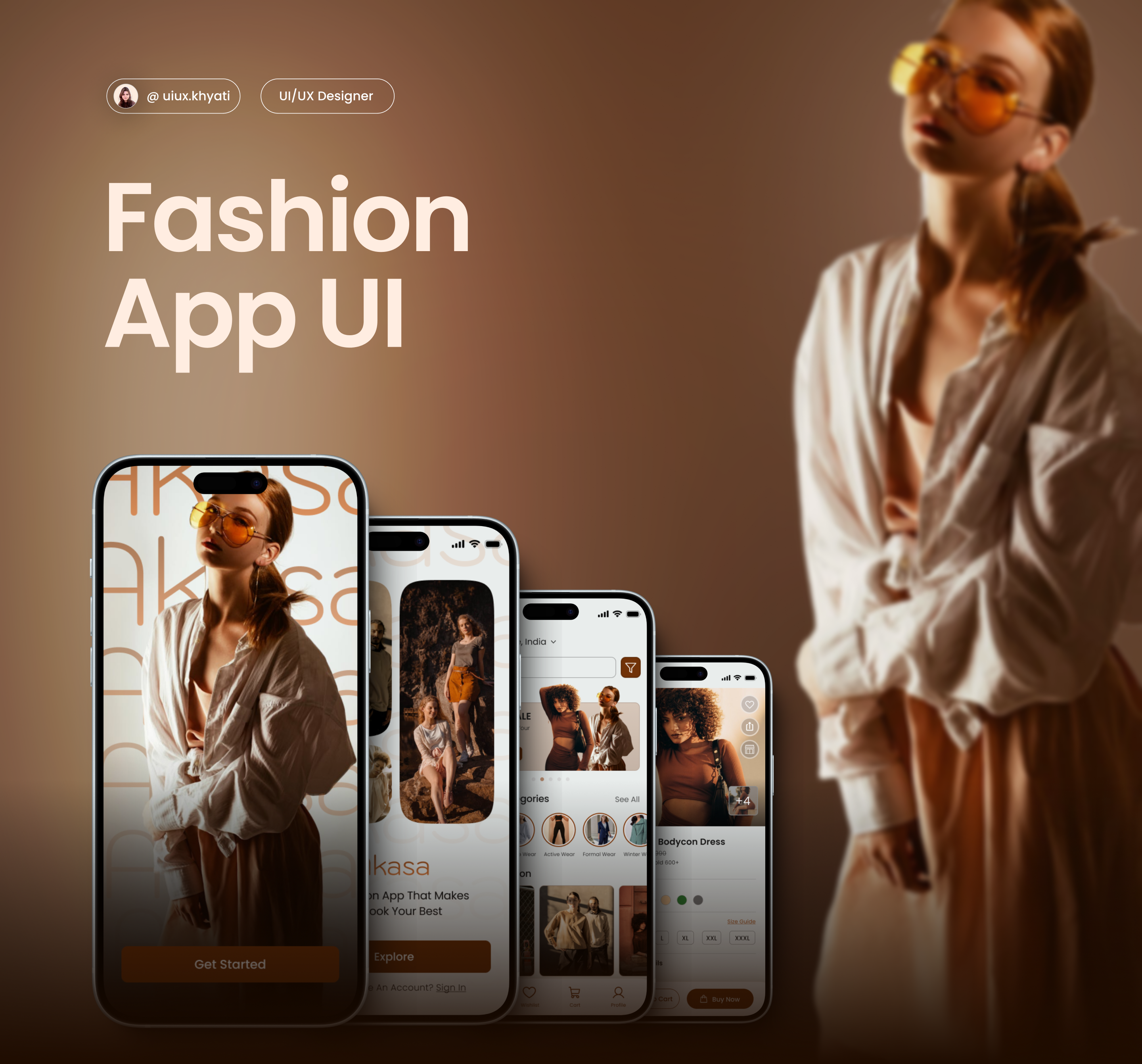 Fashion App UI appdesign design fashioapp figma mobileappdesign mobileui ui uidesign uidesigner uitrends uiux userexperience userinterface ux uxdesign