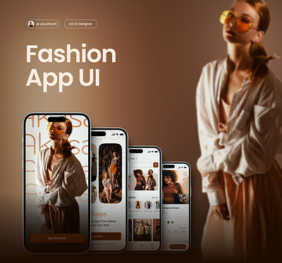 Fashion App UI appdesign design fashioapp figma mobileappdesign mobileui ui uidesign uidesigner uitrends uiux userexperience userinterface ux uxdesign