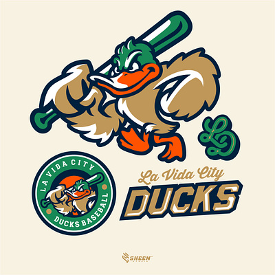 DUCKS BASEBALL design esport illustration logo logo design logodesign logosport mascot character mascotlogo ui