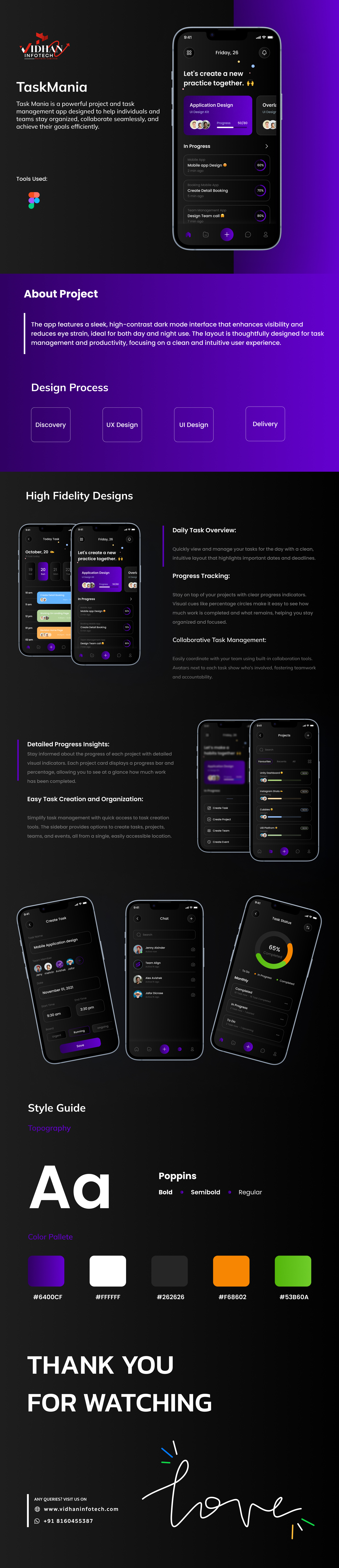Task Mania: Your Ultimate Task And Project Management 2024 appdesign appdevelopment chatapp collaborationtool customizableui design minimaldesign mobileapp productivityapp projectmanagement projectplanner taskmanagement ui uiux userexperience userinterface
