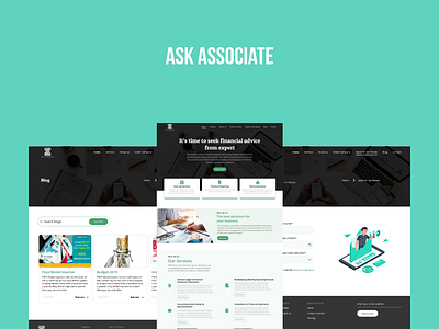 Ask Associate advertisement figma real estate ui ux website design