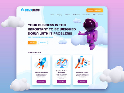 Landing Page Design blue branding design graphic graphic design illustration illustrations landing page logo manypixels ui web