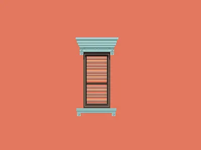 Window buildings illustration vector
