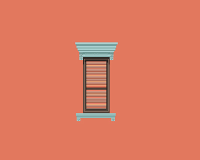 Window buildings illustration vector