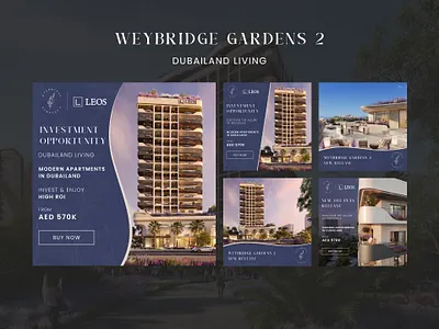 Weybridge Gardens Social Media Designs graphic desig real estate social media posting