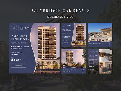 Weybridge Gardens Social Media Designs graphic desig real estate social media posting