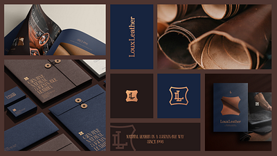 Brand Design & Strategic Positioning - LouxLeather badge bento bento idea bento inspiration branding branding agency business identity design graphic design icon illustration leather logo logo logo design logotype packaging shield symbol ui vector